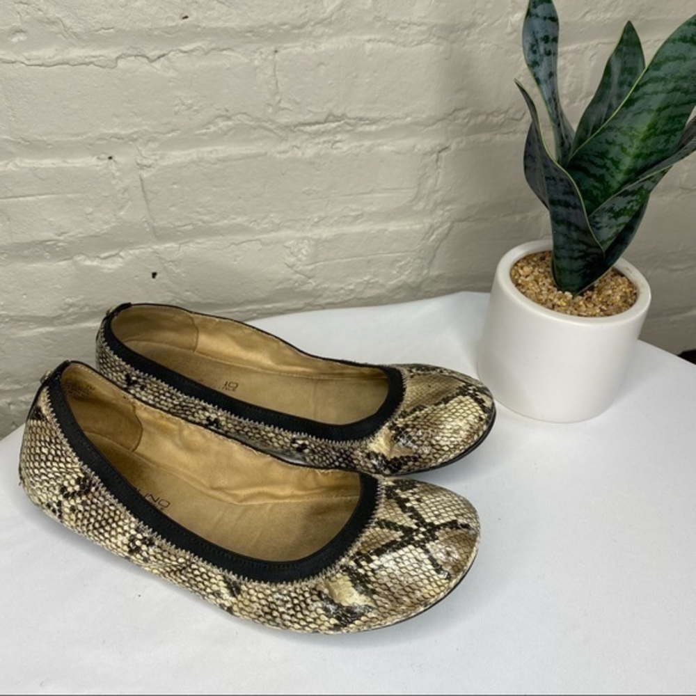 Bandolino Edition Python Snakeskin Ballet Flats Size 7